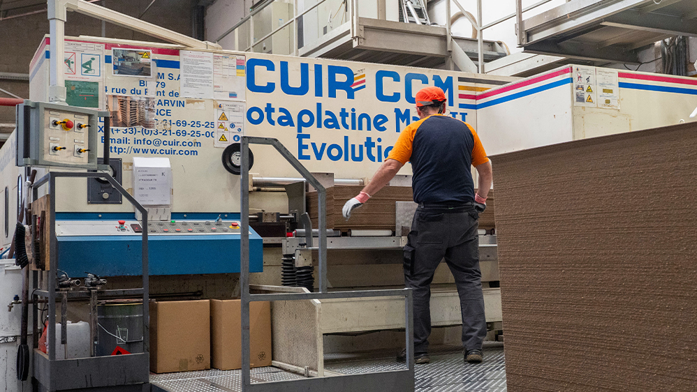 Machine transformation CUIR Cartonnerie Lacaux